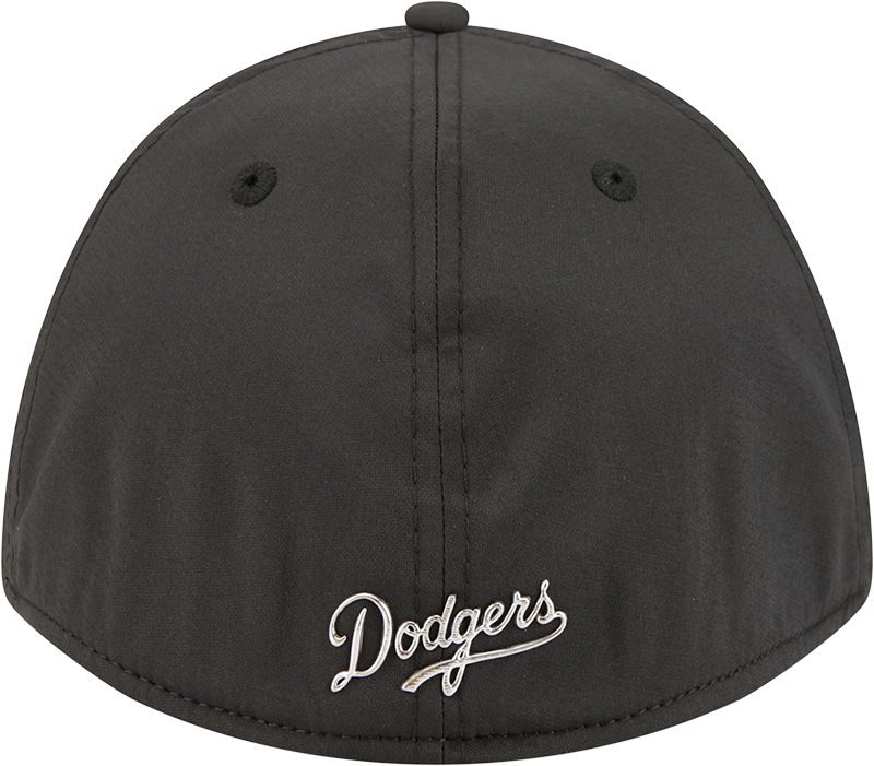Los Angeles Dodgers New Era M-Crown 39Thirty Metallic Black Performance Flex Fit Hat Official Team Hat Sports Fan Cap Official MLB Team Hat Baseball F