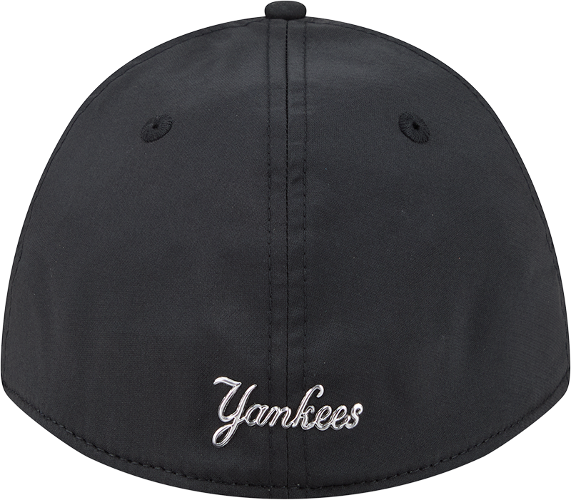 New York Yankees New Era M-Crown 39Thirty Metallic Black Performance Flex Fit Hat Official Team Hat Sports Fan Cap Official MLB Team Hat Baseball Fan