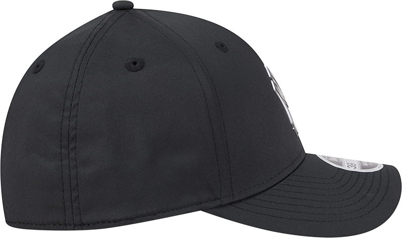 New York Yankees New Era M-Crown 39Thirty Metallic Black Performance Flex Fit Hat Official Team Hat Sports Fan Cap Official MLB Team Hat Baseball Fan