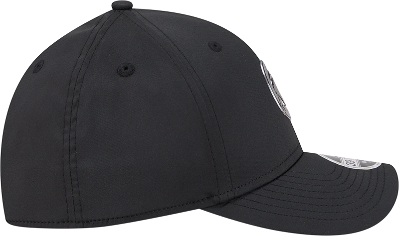 Chicago Cubs New Era M-Crown 39Thirty Metallic Black Performance Flex Fit Hat-Crawling Bear Official Team Hat Sports Fan Cap Official MLB Team Hat Bas