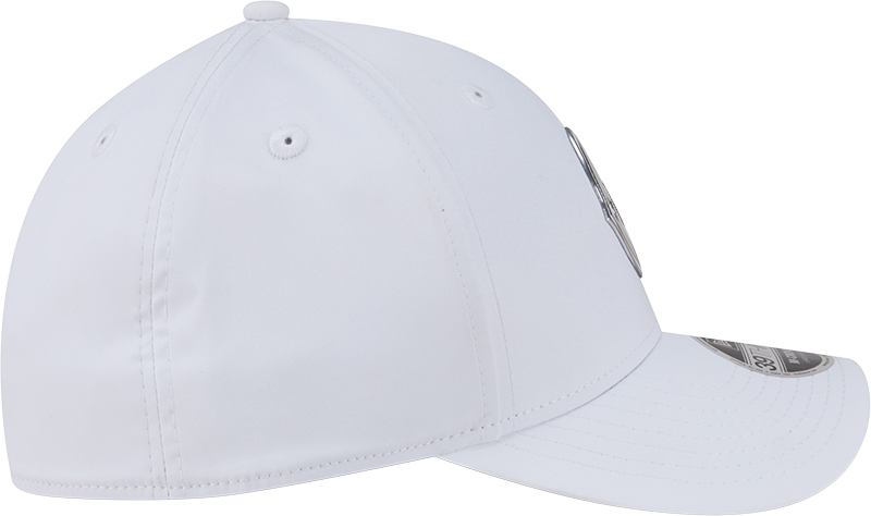 Chicago Cubs New Era M-Crown 39Thirty Alternate 2 Metallic White Performance Flex Fit Hat Official Team Hat Sports Fan Cap Official MLB Team Hat Baseb