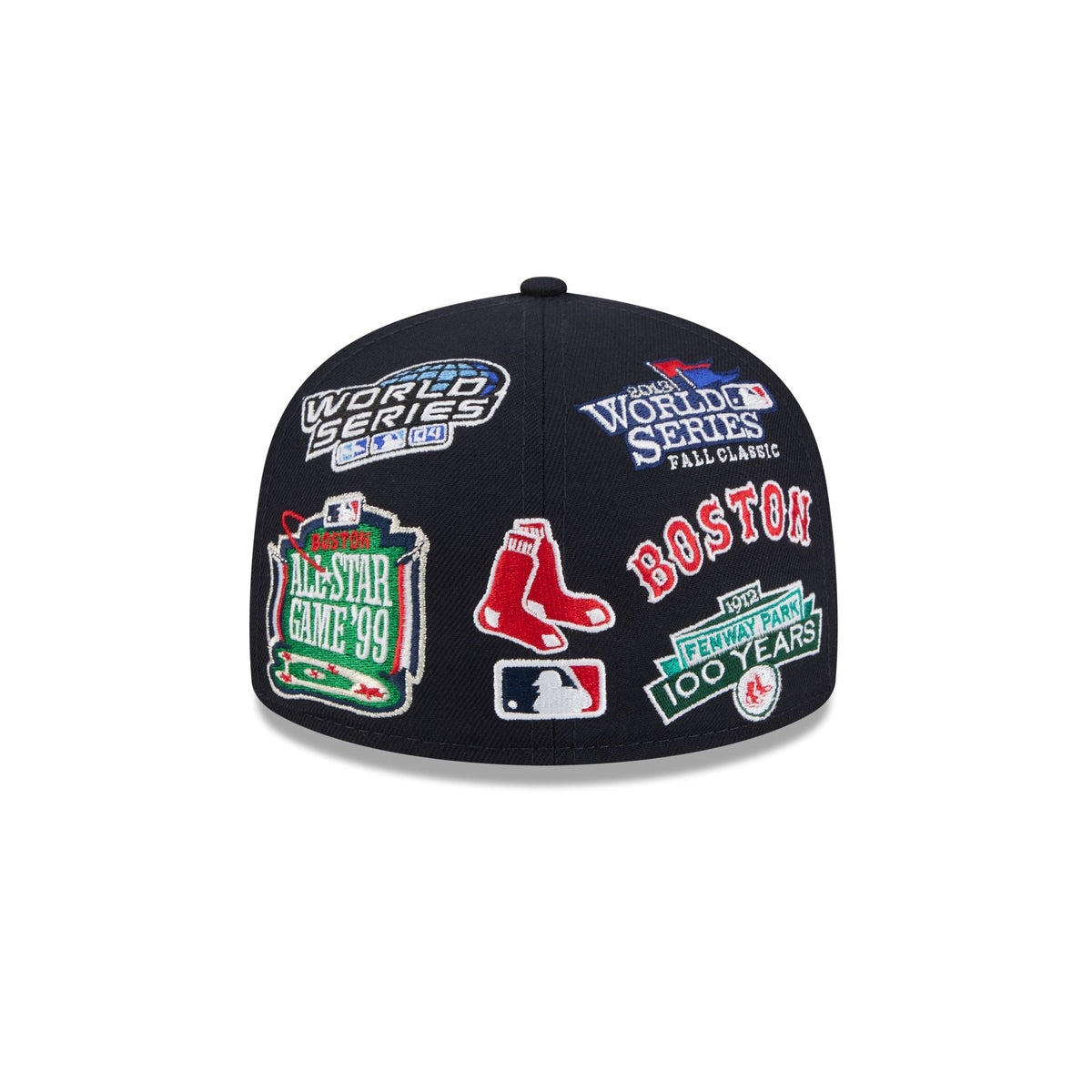 Boston Red Sox MLB All Over Patch 59FIFTY New Era Official Team Hat Sports Fan Cap Official MLB Team Hat Baseball Fan Cap