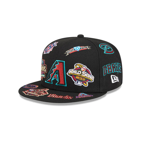 Arizona Diamondbacks MLB All Over Patch 59FIFTY Fitted New Era Official Team Hat Sports Fan Cap Official MLB Team Hat Baseball Fan Cap