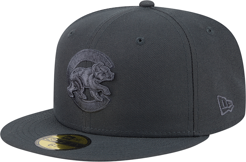 Chicago Cubs Storm Gray Walking Bear Logo 59FIFTY Fitted Cap By New Era Official Team Hat Sports Fan Cap Official MLB Team Hat Baseball Fan Cap