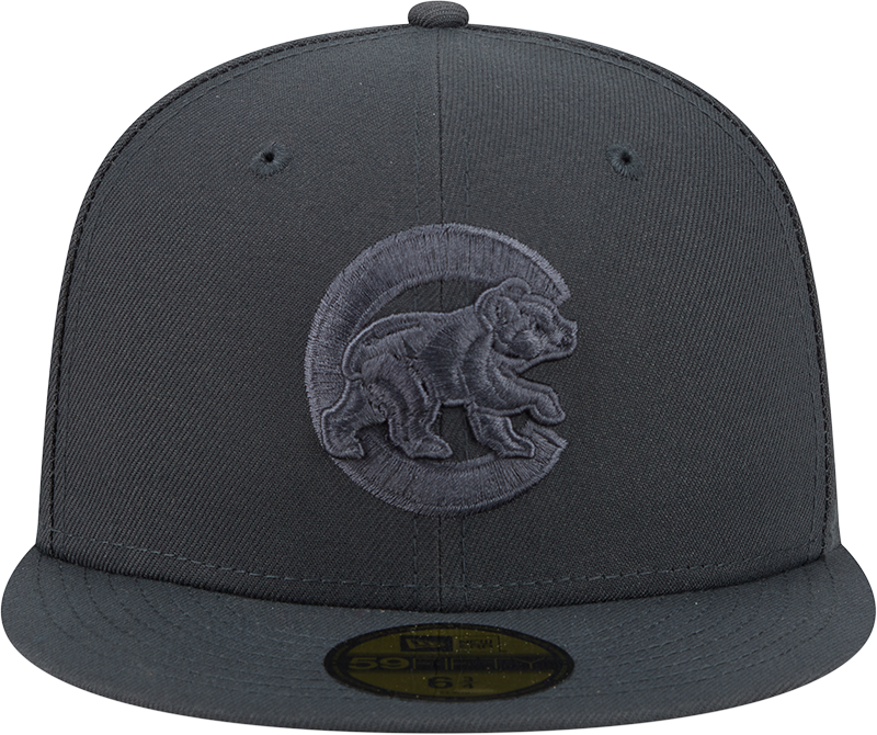 Chicago Cubs Storm Gray Walking Bear Logo 59FIFTY Fitted Cap By New Era Official Team Hat Sports Fan Cap Official MLB Team Hat Baseball Fan Cap