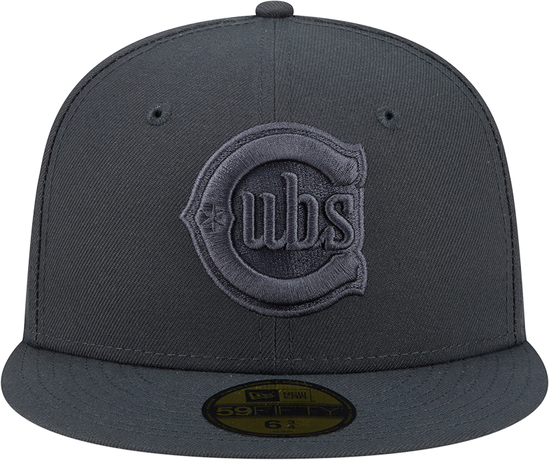 Chicago Cubs Storm Gray 2nd Alternate Logo 59FIFTY Fitted Cap By New Era Official Team Hat Sports Fan Cap Official MLB Team Hat Baseball Fan Cap