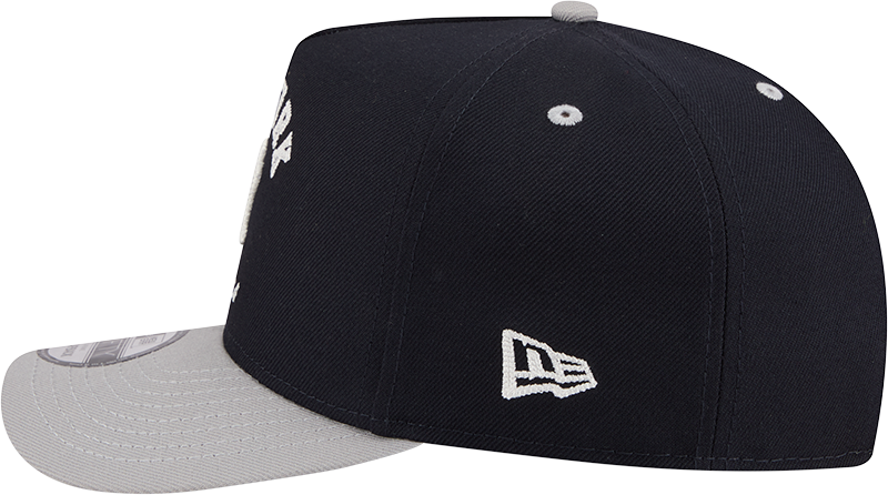 New York Yankees New Era Arched Navy A-Frame 9FIFTY Snapback Hat Official Team Hat Sports Fan Cap Official MLB Team Hat Baseball Fan Cap