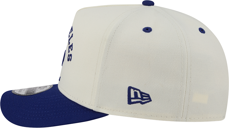 Los Angeles Dodgers New Era Arched Ivory A-Frame 9FIFTY Snapback Hat Official Team Hat Sports Fan Cap Official MLB Team Hat Baseball Fan Cap