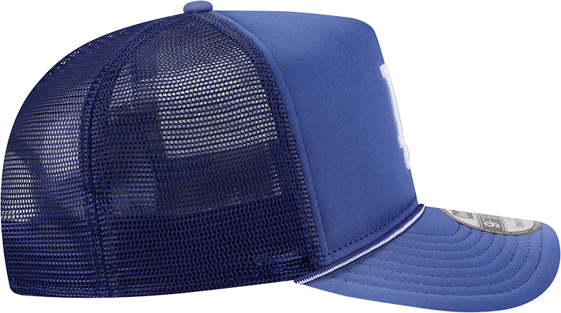 Los Angeles Dodgers New Era Blue Worn A-Frame 9FIFTY Trucker Snapback Hat Official Team Hat Sports Fan Cap Official MLB Team Hat Baseball Fan Cap