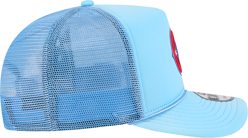 Chicago Cubs New Era Blue Worn A-Frame 9FIFTY Trucker Snapback Hat Official Team Hat Sports Fan Cap Official MLB Team Hat Baseball Fan Cap