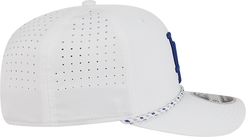 Los Angeles Dodgers New Era White Sport Rope 9SEVENTY Stretch Snap Adjustable Hat Official Team Hat Sports Fan Cap Official MLB Team Hat Baseball Fan