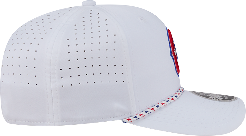 Chicago Cubs New Era 2nd Alternate White Sport Rope 9SEVENTY Stretch Snap Adjustable Hat Official Team Hat Sports Fan Cap Official MLB Team Hat Baseba