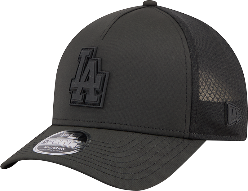 Los Angeles Dodgers New Era Badged 9FORTY M-Crown Adjustable Hat-Black Official Team Hat Sports Fan Cap Official MLB Team Hat Baseball Fan Cap