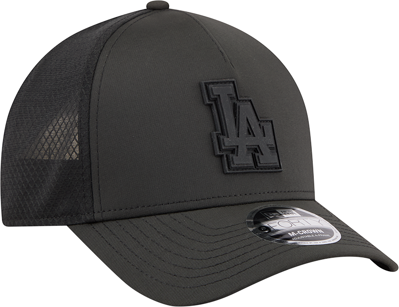 Los Angeles Dodgers New Era Badged 9FORTY M-Crown Adjustable Hat-Black Official Team Hat Sports Fan Cap Official MLB Team Hat Baseball Fan Cap