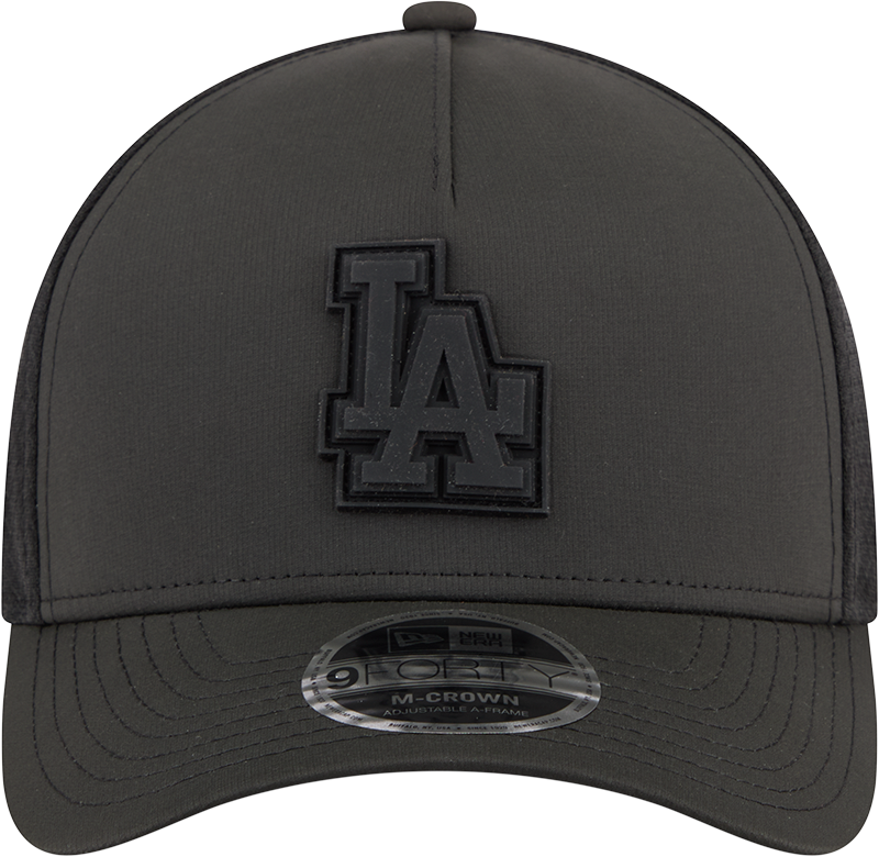 Los Angeles Dodgers New Era Badged 9FORTY M-Crown Adjustable Hat-Black Official Team Hat Sports Fan Cap Official MLB Team Hat Baseball Fan Cap