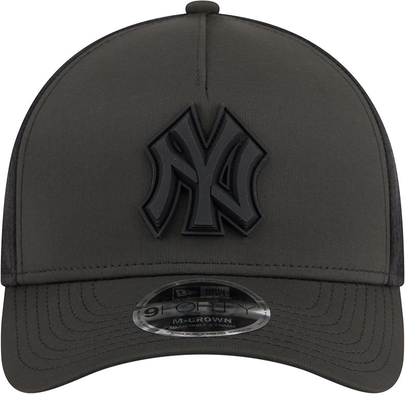 New York Yankees New Era Badged 9FORTY M-Crown Adjustable Hat-Black Official Team Hat Sports Fan Cap Official MLB Team Hat Baseball Fan Cap