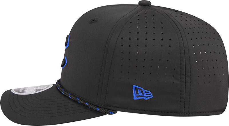 Chicago Cubs New Era Black Sport Rope 9SEVENTY Stretch Snap Adjustable Hat Official Team Hat Sports Fan Cap Official MLB Team Hat Baseball Fan Cap