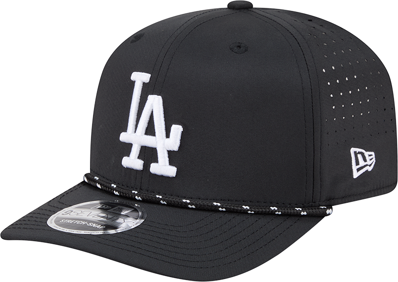 Men s Los Angeles Dodgers New Era Black Performance 9SEVENTY Sport Adjustable Hat Official Team Hat Sports Fan Cap Official MLB Team Hat Baseball Fan