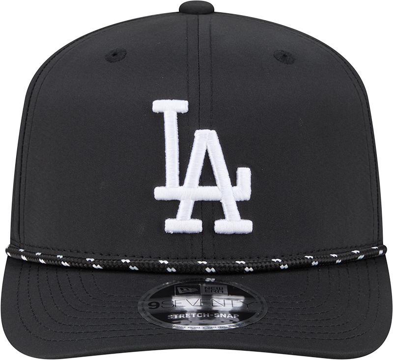 Men s Los Angeles Dodgers New Era Black Performance 9SEVENTY Sport Adjustable Hat Official Team Hat Sports Fan Cap Official MLB Team Hat Baseball Fan