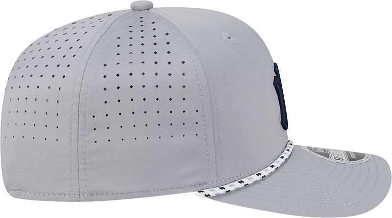 New York Yankees Grey Sport Rope 9SEVENTY Stretch Snap Adjustable Hat Official Team Hat Sports Fan Cap Official MLB Team Hat Baseball Fan Cap
