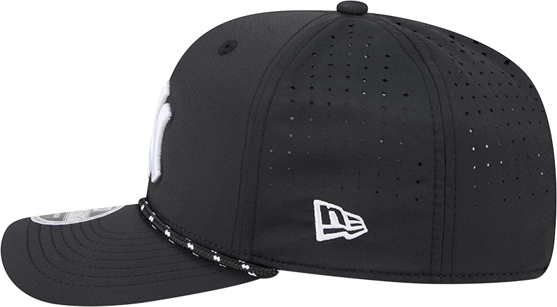 New York Yankees Black Sport Rope 9SEVENTY Stretch Snap Adjustable Hat Official Team Hat Sports Fan Cap Official MLB Team Hat Baseball Fan Cap