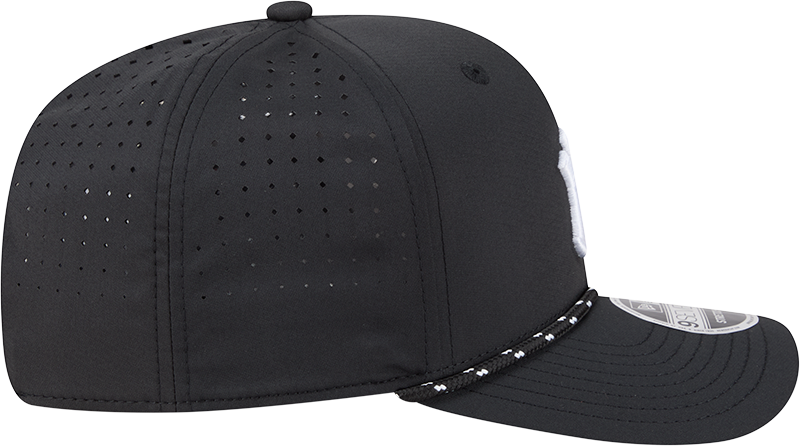 New York Yankees Black Sport Rope 9SEVENTY Stretch Snap Adjustable Hat Official Team Hat Sports Fan Cap Official MLB Team Hat Baseball Fan Cap