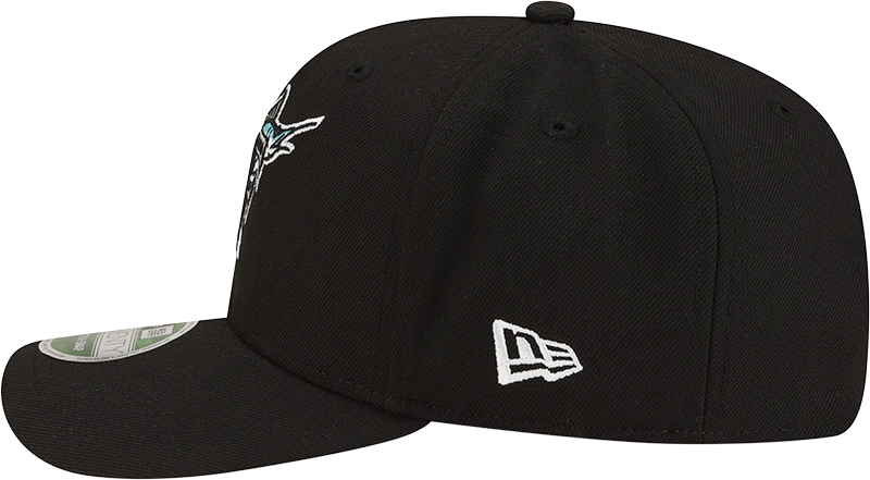 Florida Marlins Cooperstown New Era Black 9SEVENTY Adjustable Hat Official Team Hat Sports Fan Cap Official MLB Team Hat Baseball Fan Cap