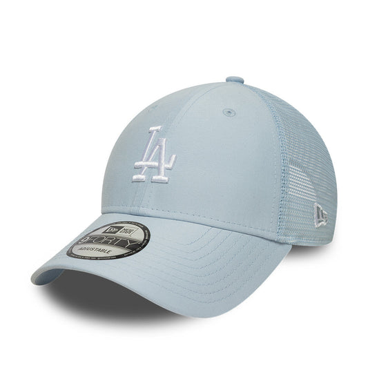 Los Angeles Dodgers MLB Homefield 9FORTY Snapback Trucker Light Blue Official Team Hat Sports Fan Cap Official MLB Team Hat Baseball Fan Cap