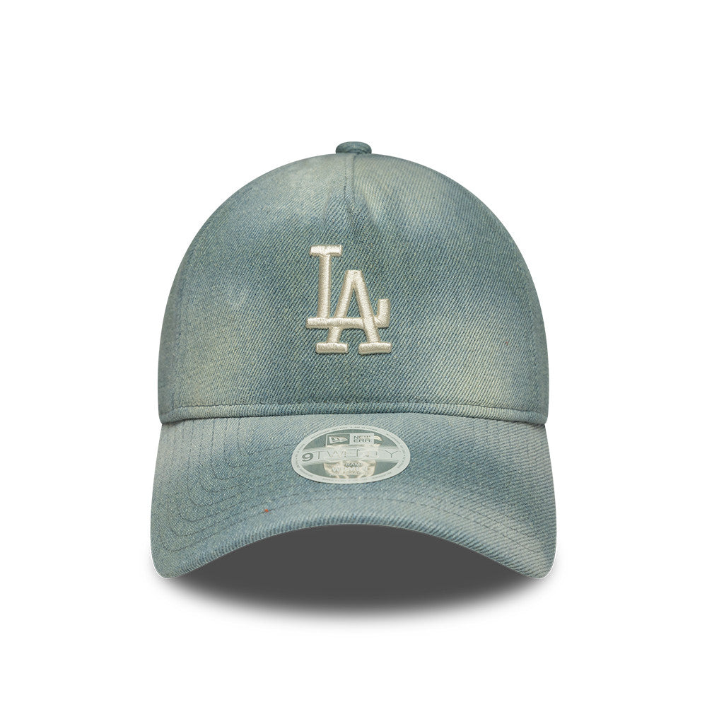 Los Angeles Dodgers MLB Womens Aframe 9Twenty Strapback New Era Denim Official Team Hat Sports Fan Cap Official MLB Team Hat Baseball Fan Cap