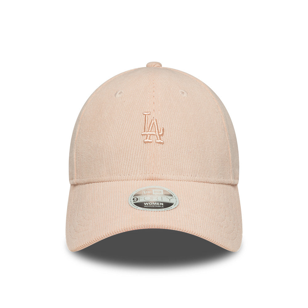 Los Angeles Dodgers MLB Mini Cord 9FORTY Women Strapback New Era Pink Official Team Hat Sports Fan Cap Official MLB Team Hat Baseball Fan Cap