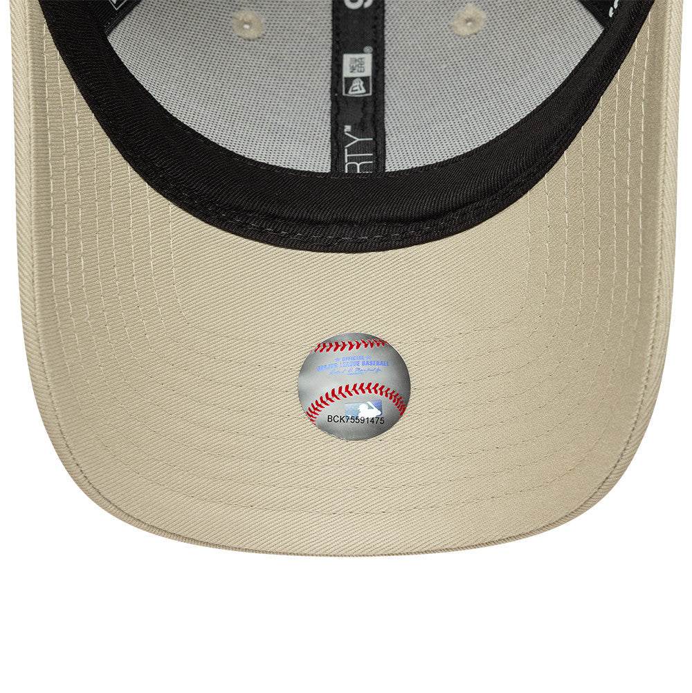 New York Yankees MLB Womens Metallic 9Forty Strapback Beige Purple Official Team Hat Sports Fan Cap Official MLB Team Hat Baseball Fan Cap