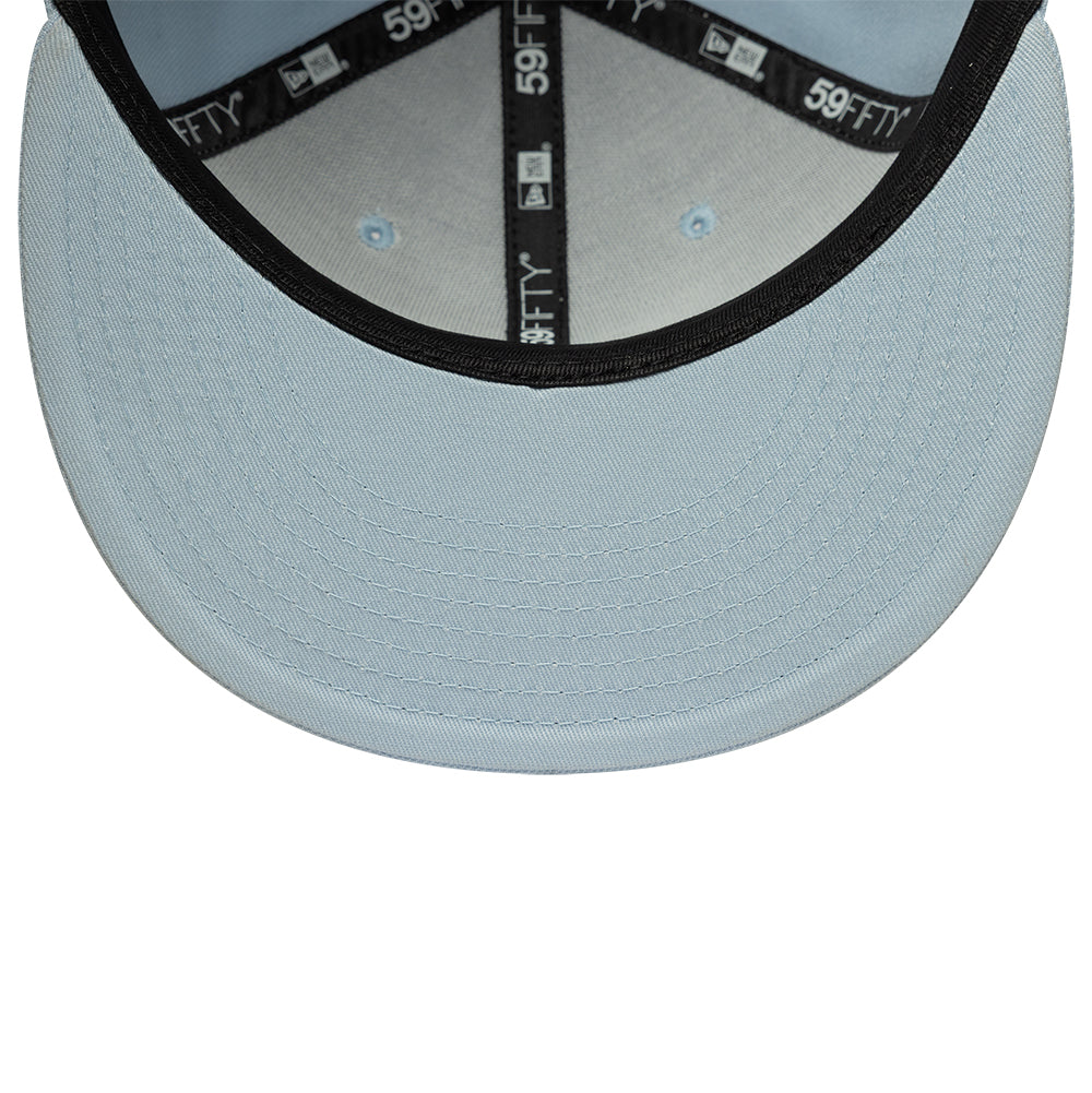 Los Angeles Dodgers MLB City Icon 59FIFTY Fitted New Era Sky Blue Official Team Hat Sports Fan Cap Official MLB Team Hat Baseball Fan Cap