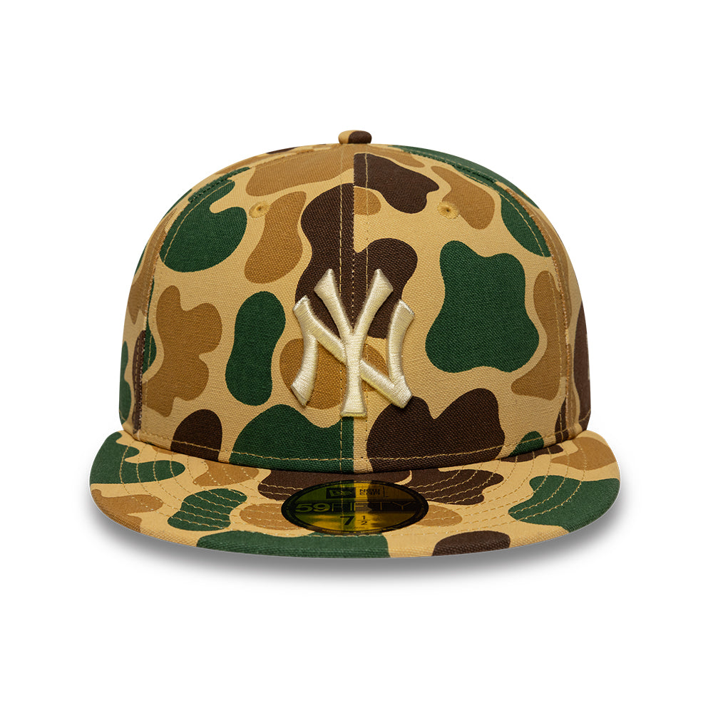 New York Yankees MLB 59FIFTY Fitted New Era Light Camo Official Team Hat Sports Fan Cap Official MLB Team Hat Baseball Fan Cap