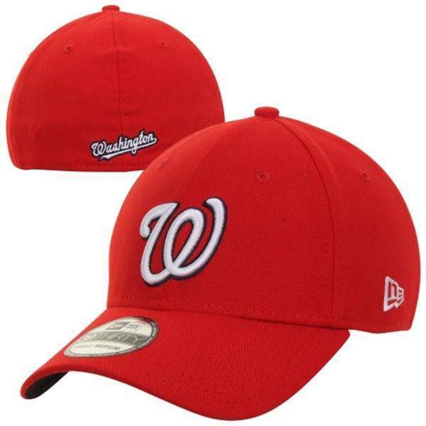 New Era Washington Nationals Team Classic 39THIRTY Flex Cap Official Team Hat Sports Fan Cap Official MLB Team Hat Baseball Fan Cap