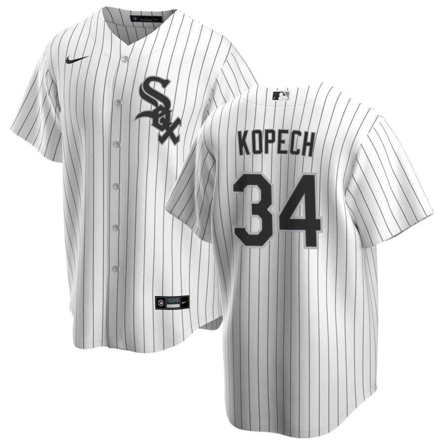 NIKE Men s Michael Kopech Chicago White Sox White Home Premium Stitch Replica Jersey Official Team Jersey Sports Fan Apparel Official MLB Team Apparel