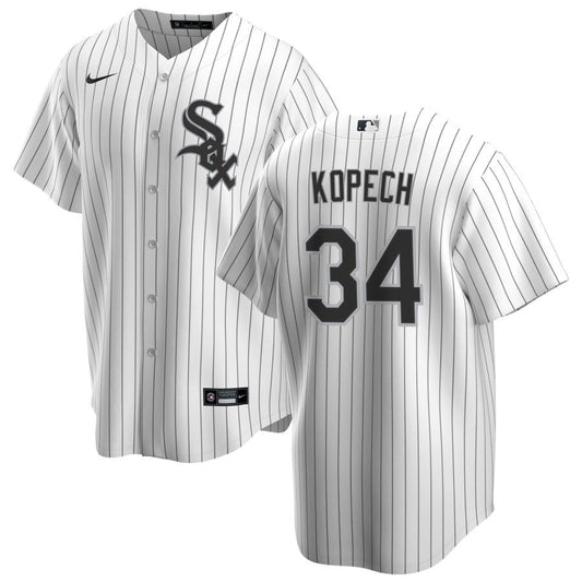 NIKE Men s Michael Kopech Chicago White Sox White Home Premium Stitch Replica Jersey Official Team Jersey Sports Fan Apparel Official MLB Team Apparel