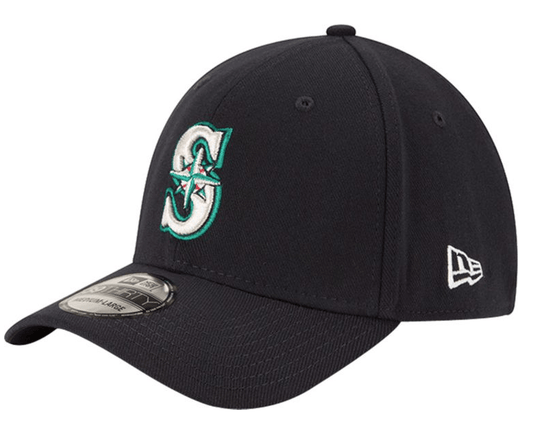 New Era Men s Seattle Mariners 39Thirty Classic Navy Stretch Fit Hat Official Team Hat Sports Fan Cap Official MLB Team Hat Baseball Fan Cap