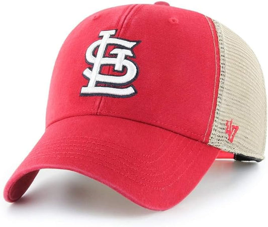 Men s 47 Brand St Louis Cardinals Flagship Wash MVP Structured Hat Official Team Hat Sports Fan Cap Official MLB Team Hat Baseball Fan Cap