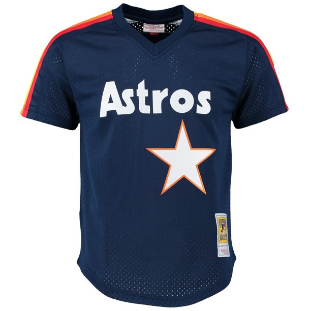 Men s Craig Biggio Houston Astros Mitchell And Ness Cooperstown Mesh Batting Practice Jersey - Navy Official Team Jersey Sports Fan Apparel Official M