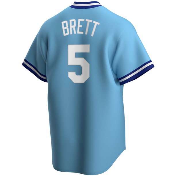 Men s Kansas City Royals George Brett Nike Light Blue Road Cooperstown Collection Team Jersey Official Team Jersey Sports Fan Apparel Official MLB Tea