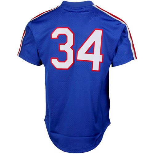 Men s Mitchell And Ness Nolan Ryan Royal Texas Rangers 1989 Authentic Cooperstown Collection Mesh Batting Practice Jersey Official Team Jersey Sports