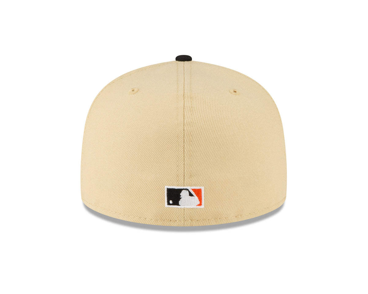 Men s Baltimore Orioles New Era Black Vegas Gold 59FIFTY Fitted Hat Official Team Hat Sports Fan Cap Official MLB Team Hat Baseball Fan Cap