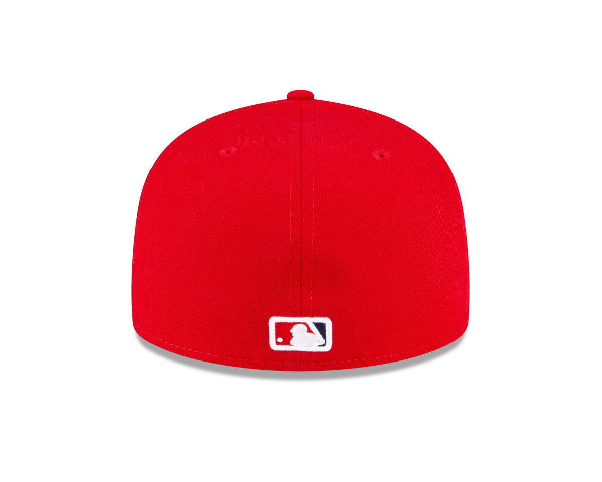 Men s Anaheim Angels New Era Red Game Authentic Collection On-Field 59FIFTY Fitted Hat Official Team Hat Sports Fan Cap Official MLB Team Hat Baseball