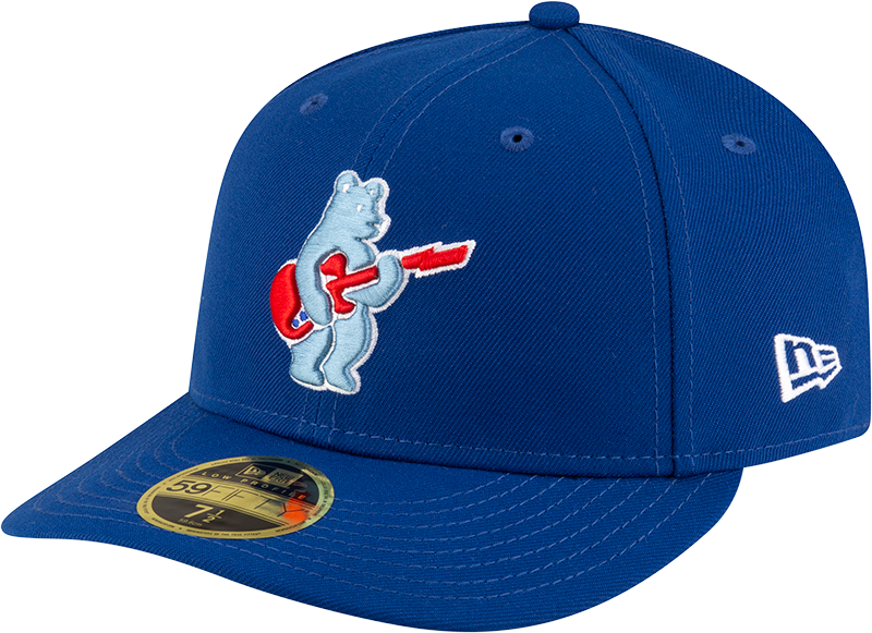 Men s Chicago Cubs New Era Royal Alternate Low Profile Guitar Bear BP 59FIFTY Fitted Hat Official Team Hat Sports Fan Cap Official MLB Team Hat Baseba
