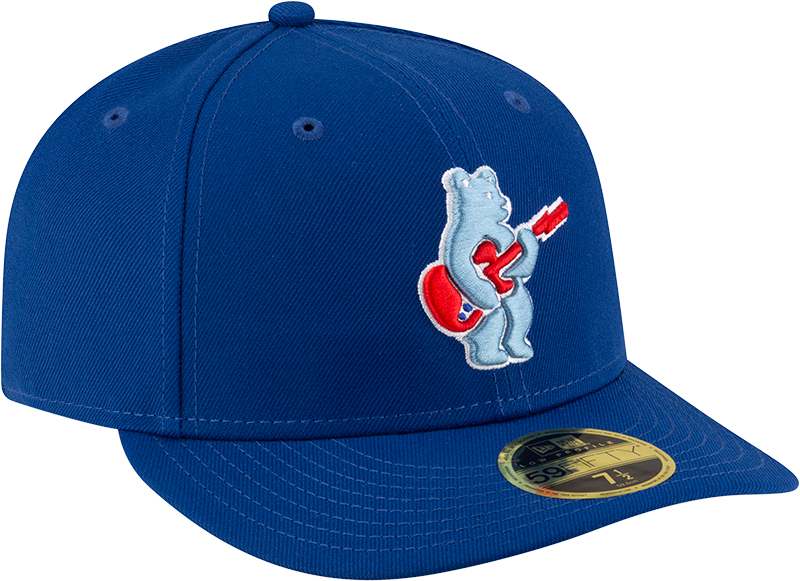 Men s Chicago Cubs New Era Royal Alternate Low Profile Guitar Bear BP 59FIFTY Fitted Hat Official Team Hat Sports Fan Cap Official MLB Team Hat Baseba