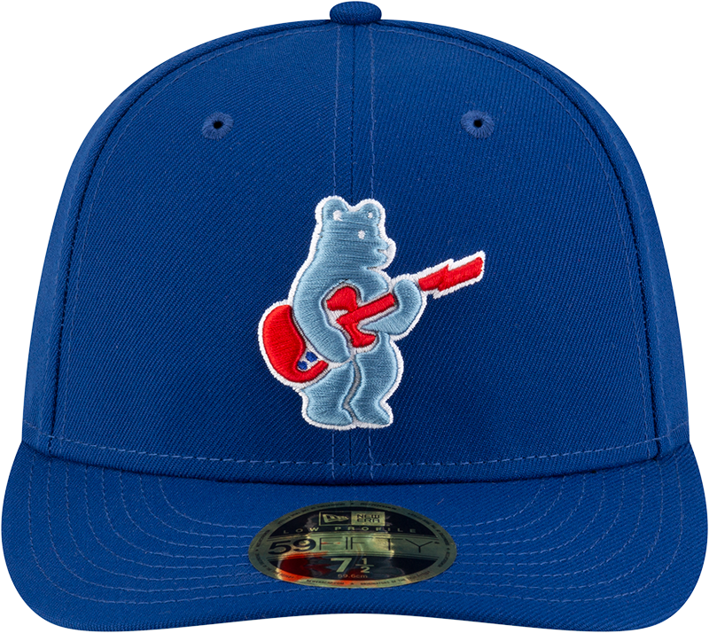 Men s Chicago Cubs New Era Royal Alternate Low Profile Guitar Bear BP 59FIFTY Fitted Hat Official Team Hat Sports Fan Cap Official MLB Team Hat Baseba