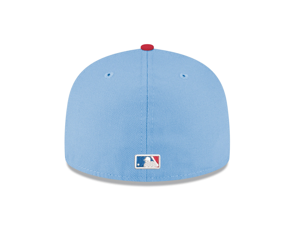 Men s Chicago Cubs New Era Chrome Sky Blue Guitar Bear Alternate 59FIFTY Fitted Hat Official Team Hat Sports Fan Cap Official MLB Team Hat Baseball Fa