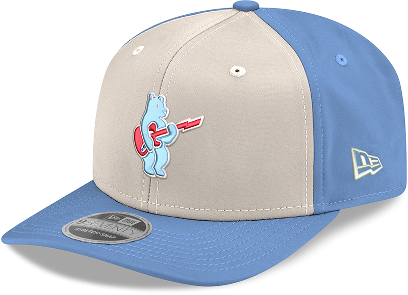 Chicago Cubs New Era Guitar Bear Sweet Home Chicago Alternate 2 Sky Blue 9SEVENTY Trucker Hat Official Team Hat Sports Fan Cap Official MLB Team Hat B