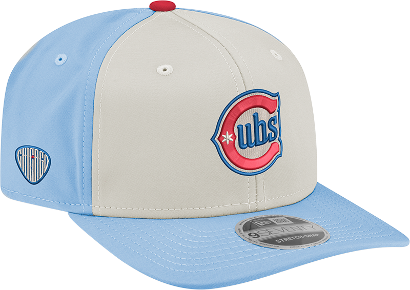 Chicago Cubs New Era Alternate 2 Chrome Sky Blue 9SEVENTY Hat Official Team Hat Sports Fan Cap Official MLB Team Hat Baseball Fan Cap