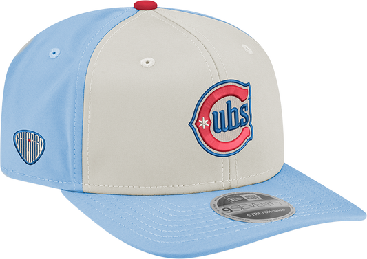 Chicago Cubs New Era Alternate 2 Chrome Sky Blue 9SEVENTY Hat Official Team Hat Sports Fan Cap Official MLB Team Hat Baseball Fan Cap